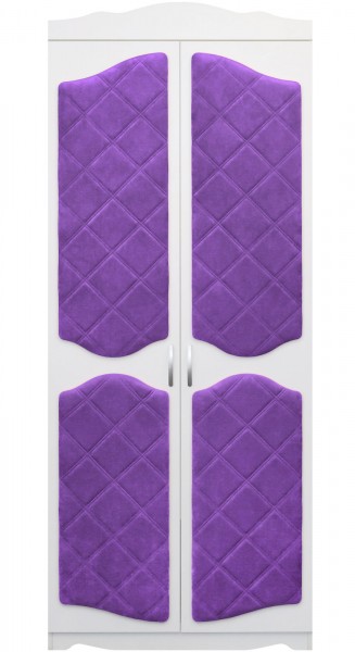 Шкаф 2-х створчатый серии Иллюзия 32 фиолетовый в Бердске - berdsk.mebel54.com | фото