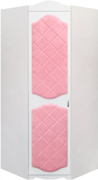 Шкаф угловой Иллюзия 36 Светло-розовый в Бердске - berdsk.mebel54.com | фото