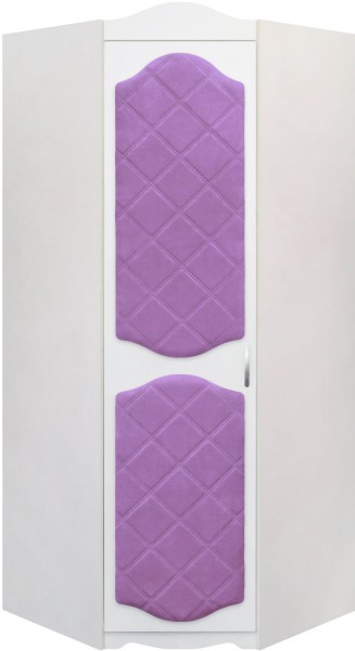 Шкаф угловой Иллюзия 67 Светло-фиолетовый в Бердске - berdsk.mebel54.com | фото