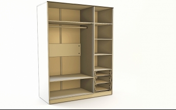 Шкаф 3-х створчатый с ящиками Совушки (Белый/корпус Выбеленное дерево) в Бердске - berdsk.mebel54.com | фото