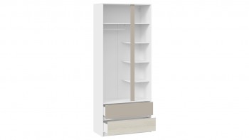 Шкаф для одежды комбинированный «Сканди» Дуб Гарден/Белый/Глиняный серый в Бердске - berdsk.mebel54.com | фото