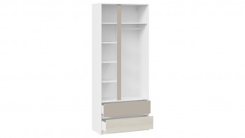 Шкаф для одежды комбинированный «Сканди» Дуб Гарден/Белый/Глиняный серый в Бердске - berdsk.mebel54.com | фото
