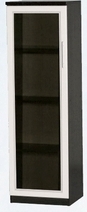 Шкаф нижний со стеклодверью ДЛЯ ГОСТИНОЙ ШНС-450 Венге/Дуб выбеленный в Бердске - berdsk.mebel54.com | фото