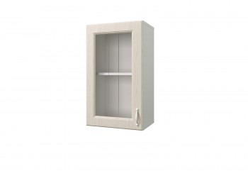 Шкаф с витриной Принцесса (Бежевый/Белый/ширина 400) в Бердске - berdsk.mebel54.com | фото