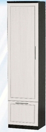 Шкаф средний с ящиком ДЛЯ ГОСТИНОЙ ШСЯ-450 Венге/Дуб выбеленный в Бердске - berdsk.mebel54.com | фото