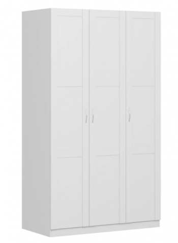 Шкаф трехдверный Пегас сборный белый в Бердске - berdsk.mebel54.com | фото