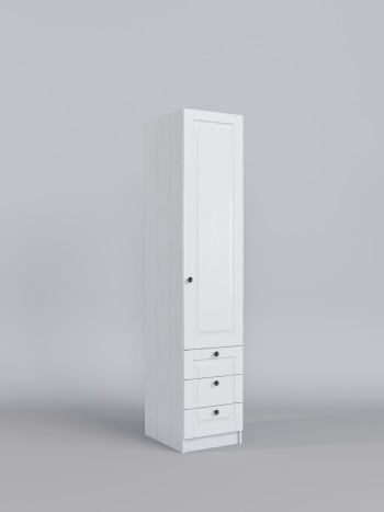 Шкаф угловой (секция с ящиками) Классика (Белый/корпус Выбеленное дерево) в Бердске - berdsk.mebel54.com | фото