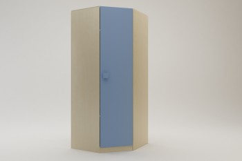 Шкаф угловой (угловая секция) Скай (Синий/корпус Клен) в Бердске - berdsk.mebel54.com | фото