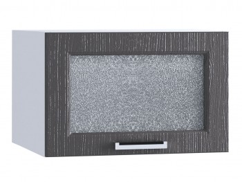 Шкаф верхний горизонтальный со стеклом 510, ШВГС 510 (Клен серый/корпус белый) в Бердске - berdsk.mebel54.com | фото