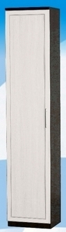 Шкаф высокий ДЛЯ ГОСТИНОЙ ШВ-450 Венге/Дуб выбеленный в Бердске - berdsk.mebel54.com | фото