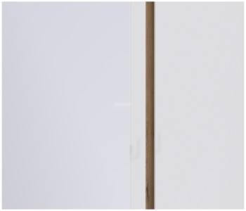 Веста СБ-2258 Шкаф 3х дверный с зеркалом Дуб Бунратти/Белый глянец в Бердске - berdsk.mebel54.com | фото