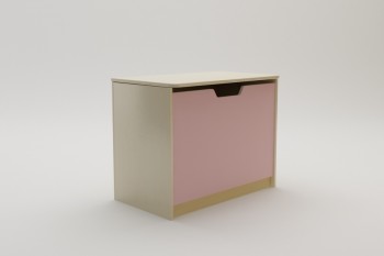 Ящик для игрушек Грэйси (Розовый/корпус Клен) в Бердске - berdsk.mebel54.com | фото